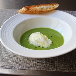 Gazpacho Verde with Burrata Cheese Recipe