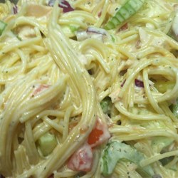 Rhonda's Confetti Spaghetti Pasta Salad Recipe