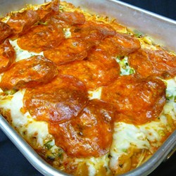 Spaghetti Pizza I Recipe