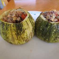 Cheddar-Rosemary Zucchini Boats Recipe