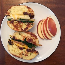 Apple and Cheddar French Toast Sandwich Recipe
