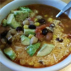 Spicy Tortilla Bean Soup Recipe