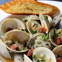 Chorizo Steamed Clams Recipe