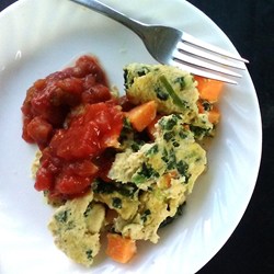 Sweet Potato and Kale Scrambled Eggs Recipe
