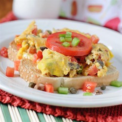 Eggs Creole Over Toast Recipe