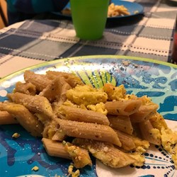 Pasta and Eggs for Breakfast Recipe