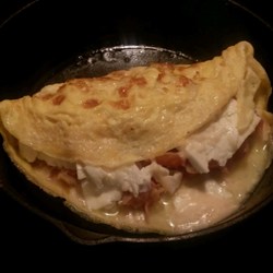 Prosciutto and Onion Omelette Recipe