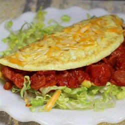 Pepperoni Pizza Omelet Recipe