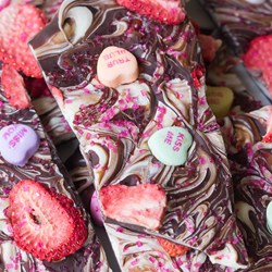 Strawberry Heart Bark Recipe
