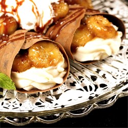 Chocolate Banana Crepes Recipe
