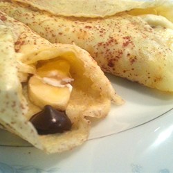 Beer Batter Crepes with Banana Cream Cheese Filling Recipe