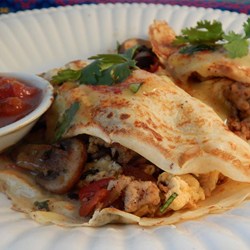 Savory Southwestern Crepes Recipe