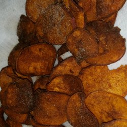 Fried Cinnamon Sweet Potato Chips Recipe