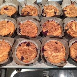Blueberry Crumb Muffins Recipe