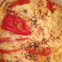 Sausage Alfredo Stuffed Peppers Recipe