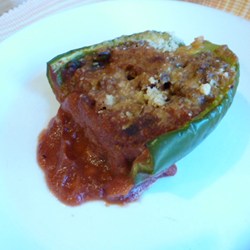 Mom's Sloppy Joe Stuffed Peppers Recipe