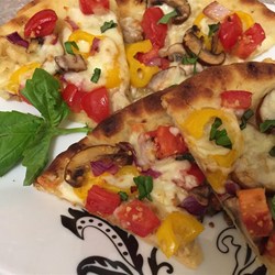 Naan Veggie Pizza Recipe