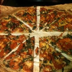 Matt's Marinated Chicken Spinach Pizza