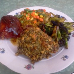 Pretzel and Parmesan Crusted Chicken Recipe