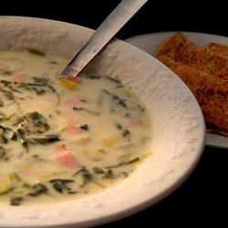 Creamy Leek and Spinach Soup Recipe