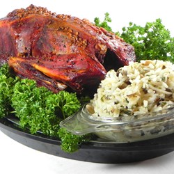 Buckshot Duck with Wild and Brown Rice Stuffing Recipe