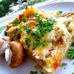 Gina's Creamy Mushroom Lasagna  Recipe