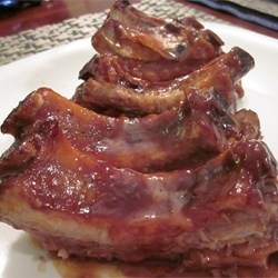 Plum Glazed Pork Ribs Recipe
