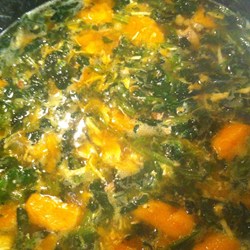 Chicken, Sweet Potato and Spinach Soup Recipe