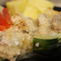 Creamy Meat-Stuffed Zucchini Recipe