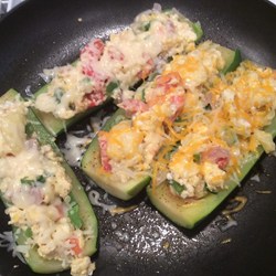 Egg Stuffed Zucchini Recipe