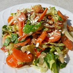 Carrot Pepperoni Caesar Salad Recipe