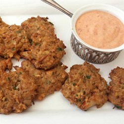 Baked Crab Cakes with Roasted Red Pepper Remoulade Recipe