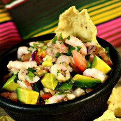 Pico de Gallo with Avocado and Shrimp Recipe