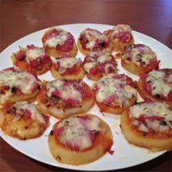 Roasted Potato Pizza Slices Recipe