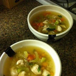 Hearty Chicken and Rice Soup Recipe
