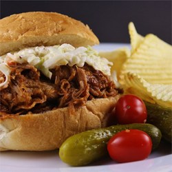 Slow Cooker Barbequed Pork for Sandwiches Recipe