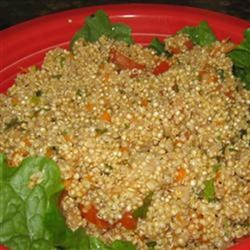 Tabbouleh Salad with Quinoa and Shredded Carrots Recipe