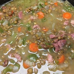 Leslie's Ham Lentil Soup Recipe