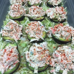 Seafood Stuffed Avocados Recipe