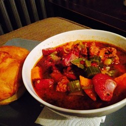 Spicy Turkey Sweet  Potato Gumbo Recipe