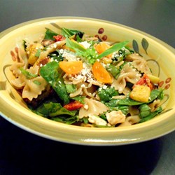 Greek Pasta Salad with Roasted Vegetables and Feta Recipe