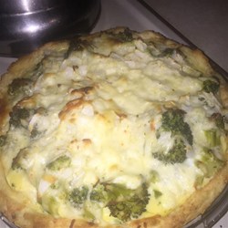Broccoli Quiche with Mashed Potato Crust Recipe