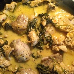 Chicken and Kale in Parmesan Cream Sauce Recipe