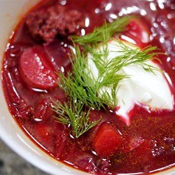 Ukrainian Red Borscht Soup Recipe