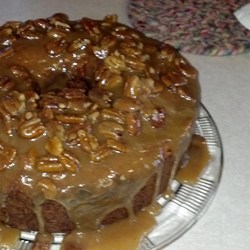 Jim's Apple Raisin Pound Cake with Praline Glaze Recipe