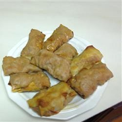 Baked Sloppy Joe Egg Rolls Recipe