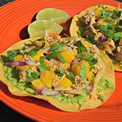 Mini Chicken and Mango Tostadas Recipe