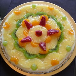 Fruit Pizza with White Chocolate Recipe