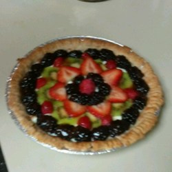 Banana Kiwi Strawberry Tart Recipe