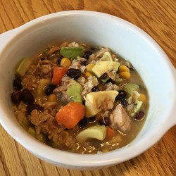 Chicken and Brown Rice Soup Recipe